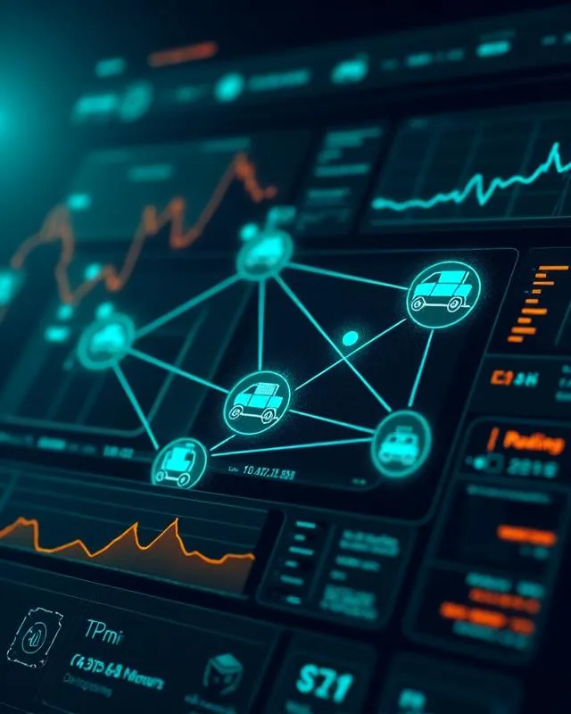 AI-enhanced carrier matching network showing connected carrier fleet